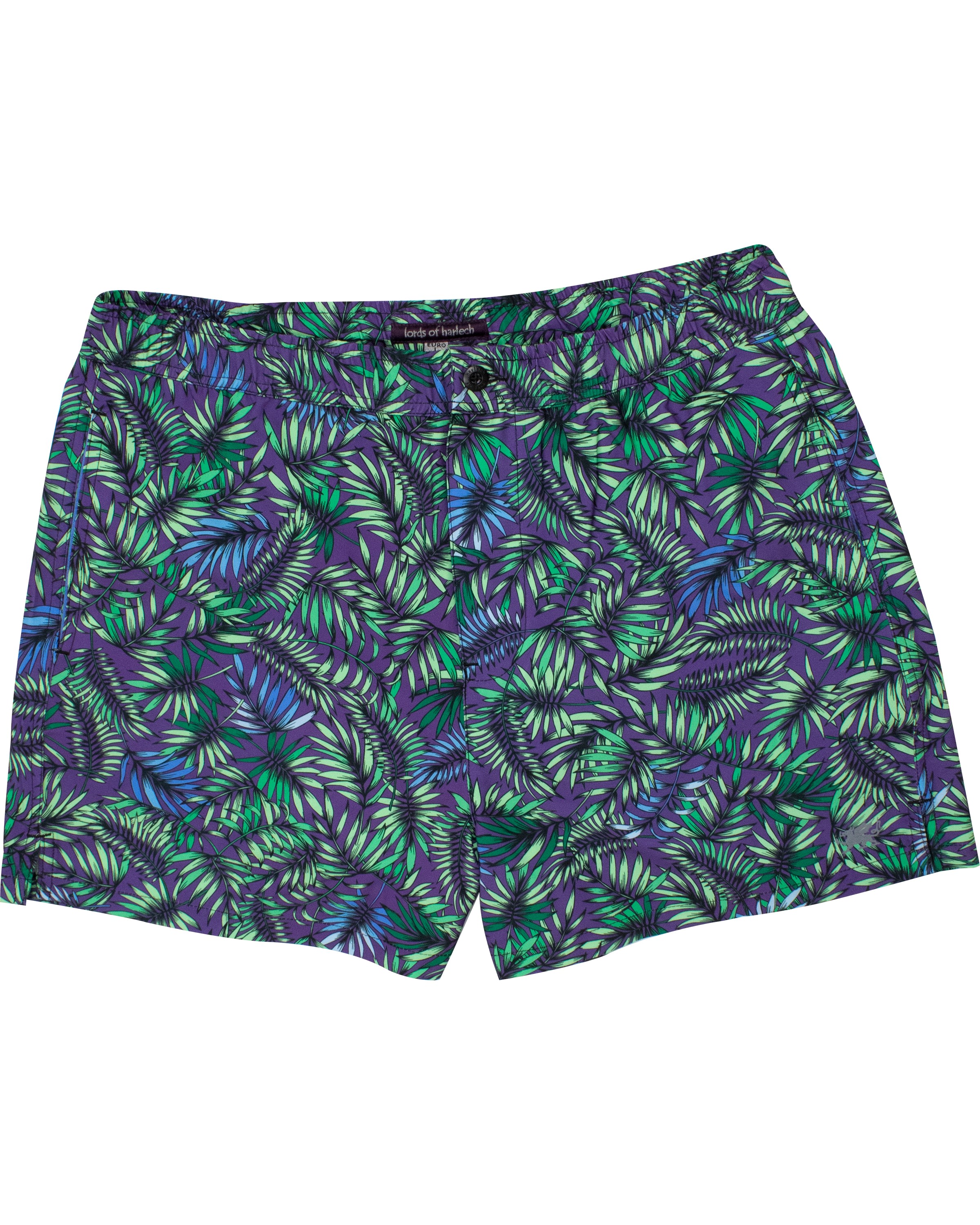 Men’s Green / Blue / Pink Quack Leaves Purple Medium Lords of Harlech