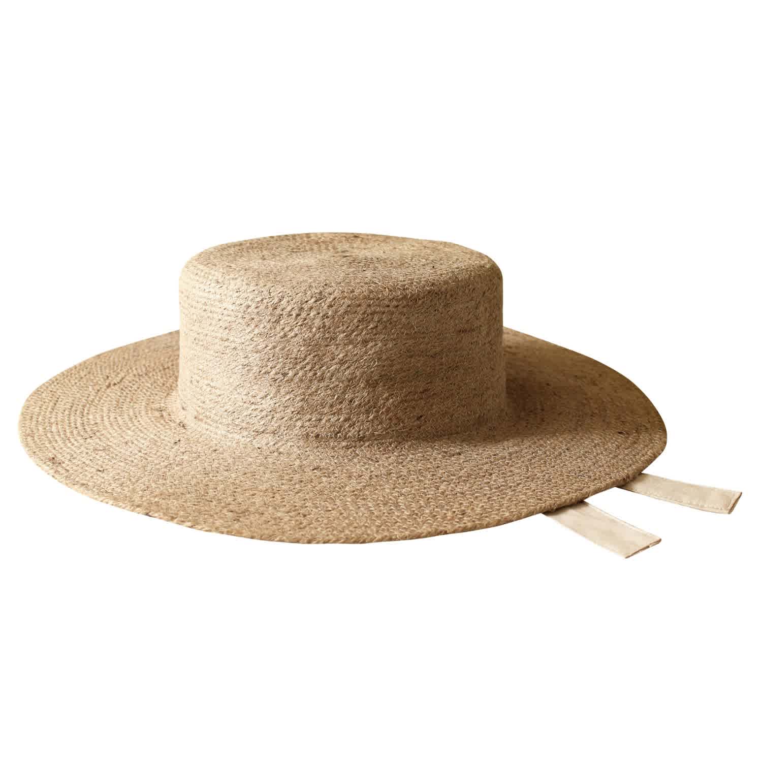 Luisa Spagnoli Wide Brim Straw Hat‎ Beige Brown Accents Cordobés - Spanish Style Panama Hat — Elegancia Tropical Hats main image 2