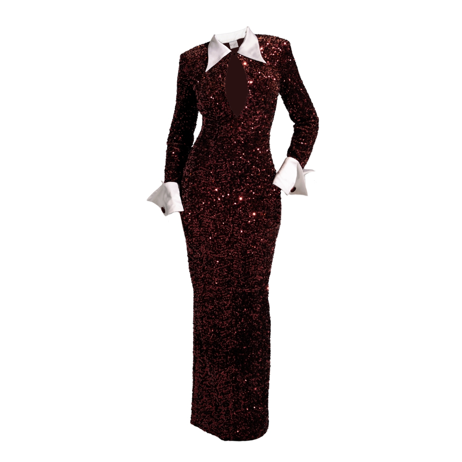 Ofuure Kali Sequin Maxi Dress - Brown