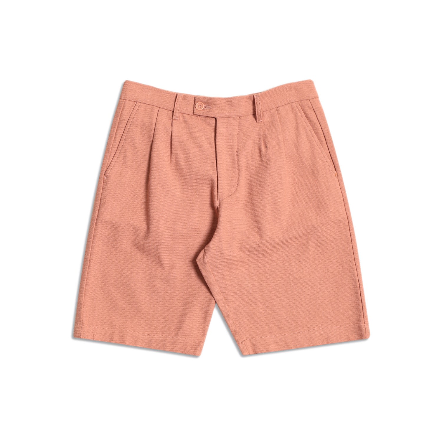 Men’s Pleated Shorts - Mahogany Pink 36" Far Afield