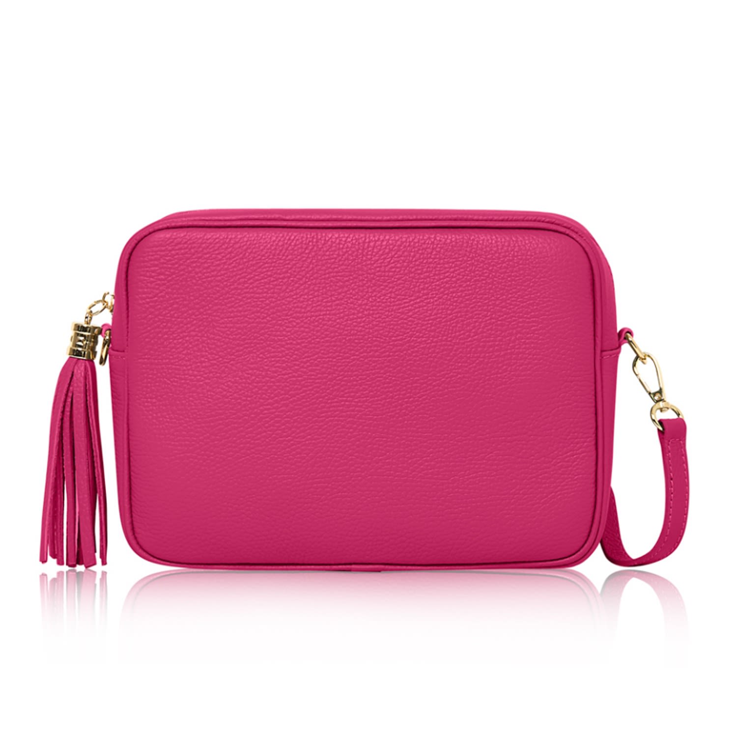 Betsy & Floss Women's Pink Modena Large Crossbody Tassel Bag In Fuchsia In Pink
