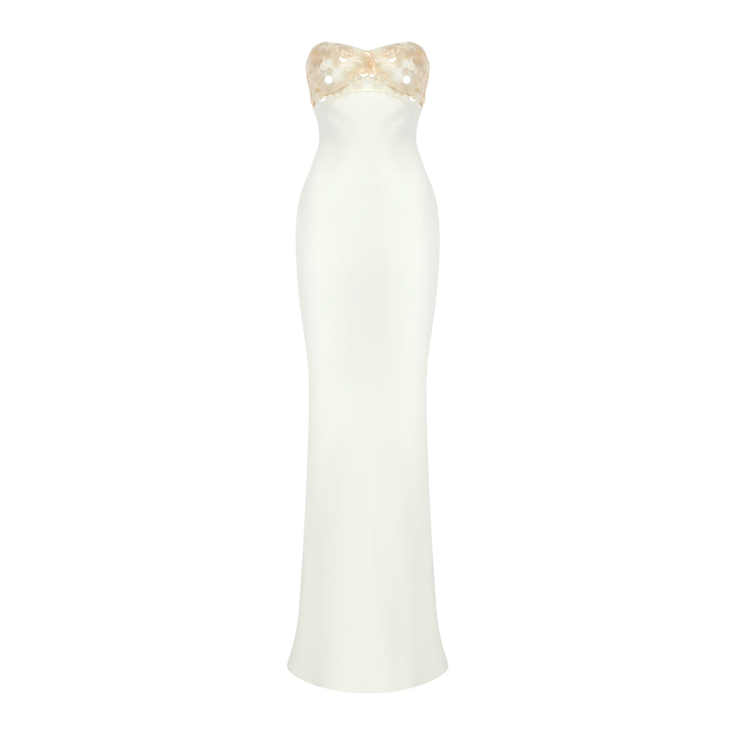 Women's Maxi Mrs. Fetch Dress-White | Extra Small | Herfetch