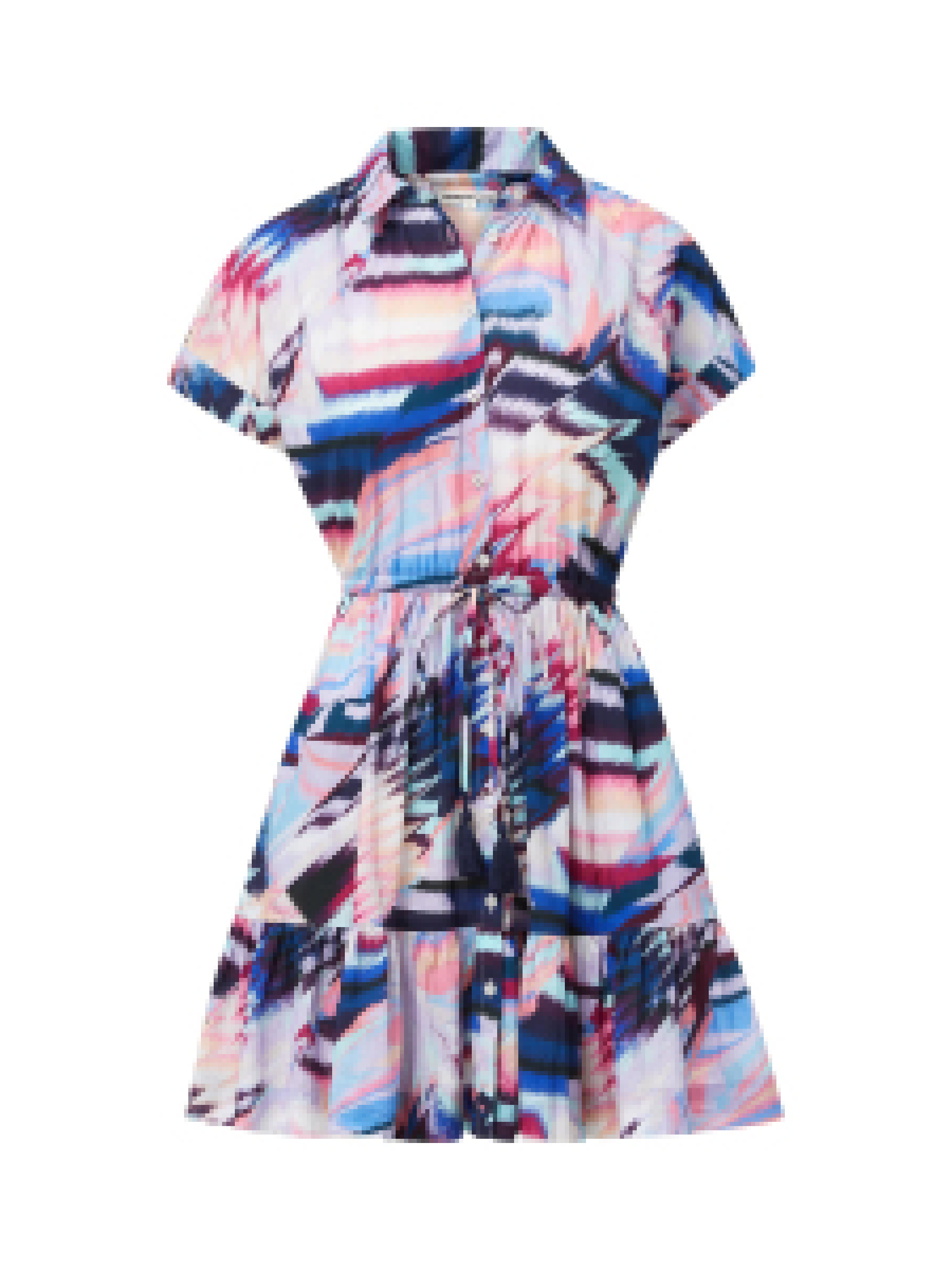 Women’s Pink / Purple / Blue Sarah Dress Mosaic Medium Change of Scenery