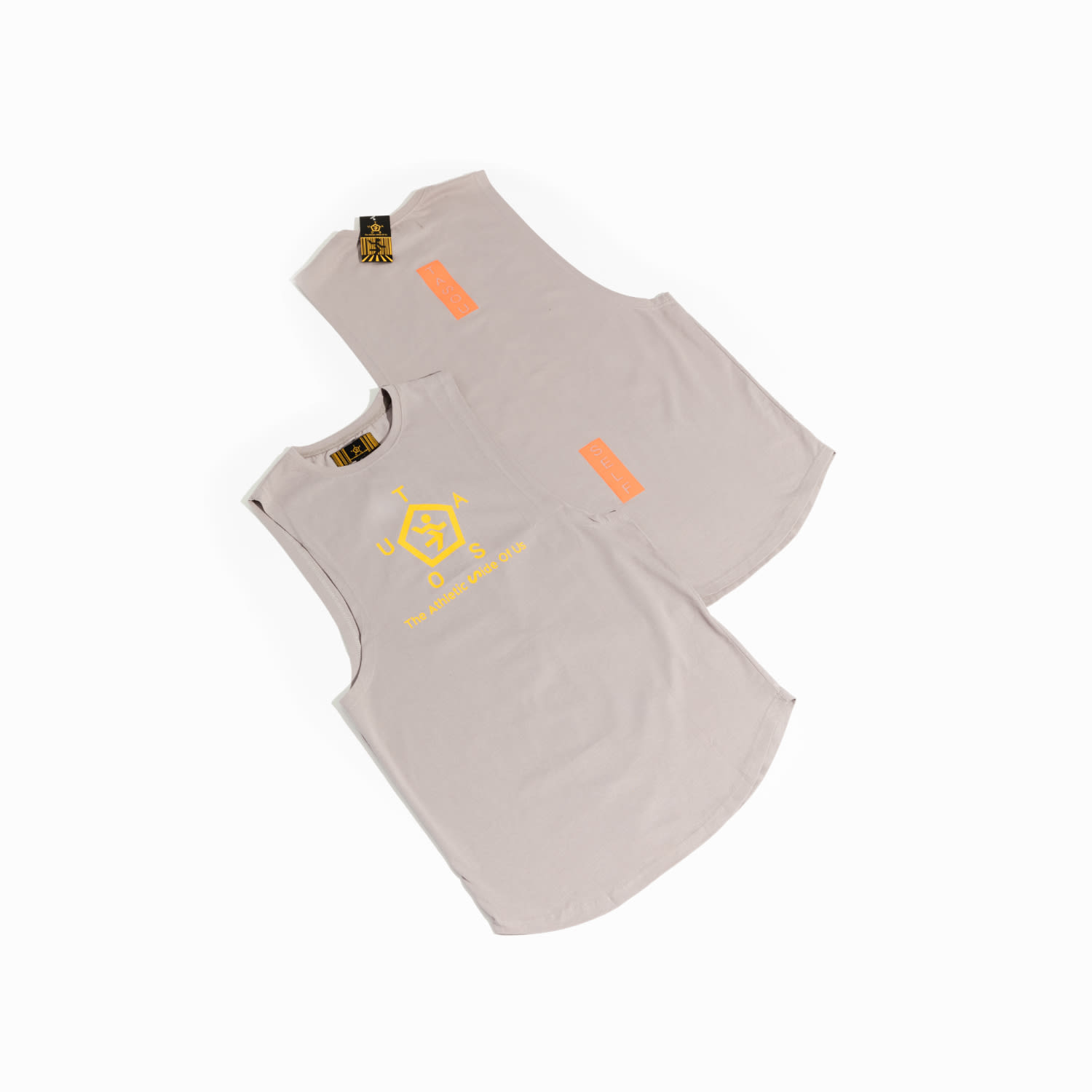 Chuks Collins Men's Grey Logo Printed Tank Top Gray -  Diffusion Collection In Grey