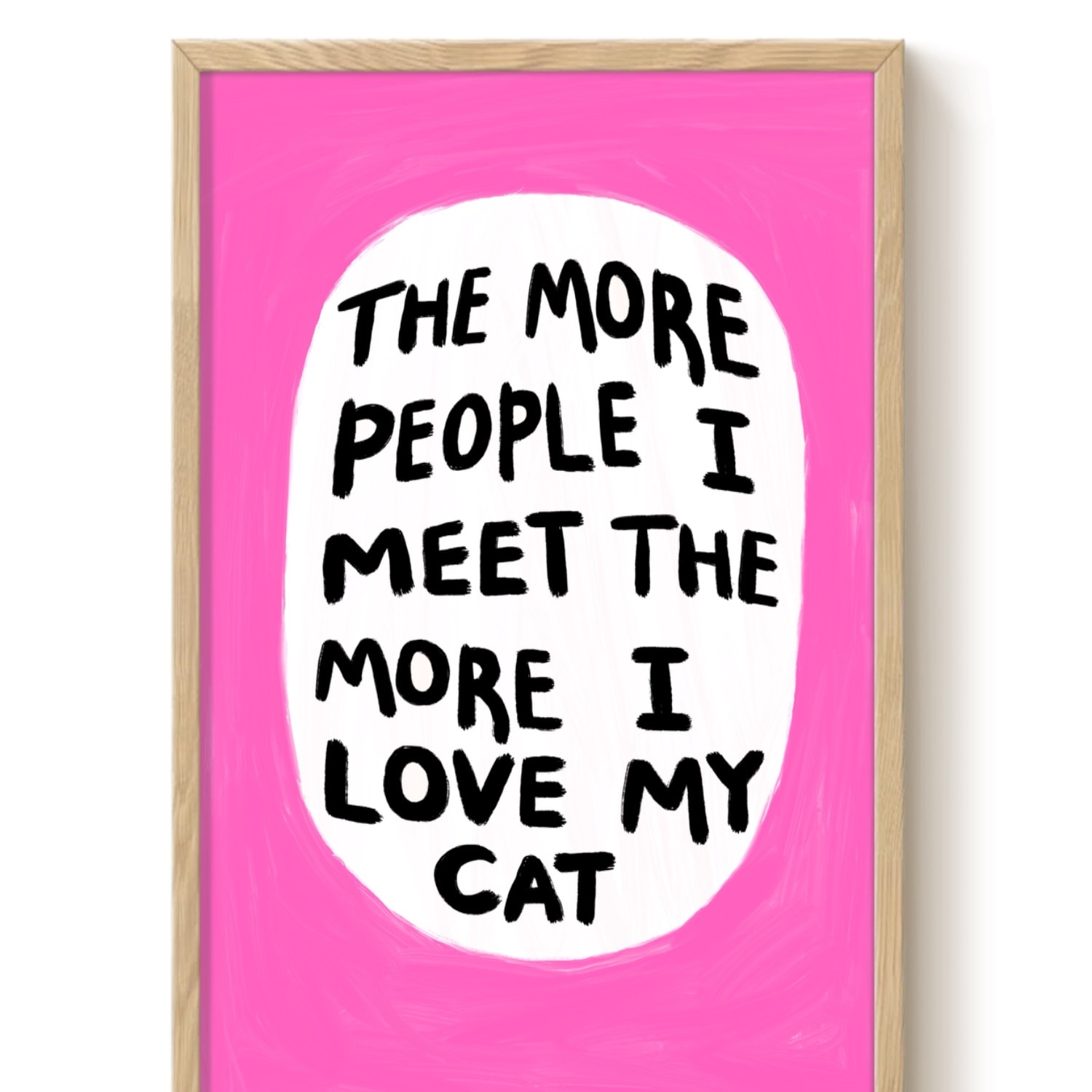 The Paper Tail I Love My Cat - Art Print - Medium