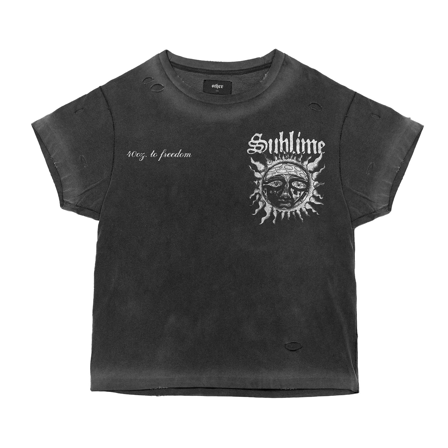 Women’s Sublime - Mono Forty Oz To Freedom - Vintage Band T-Shirt - Heavy Relic Black XXL OTHER UK