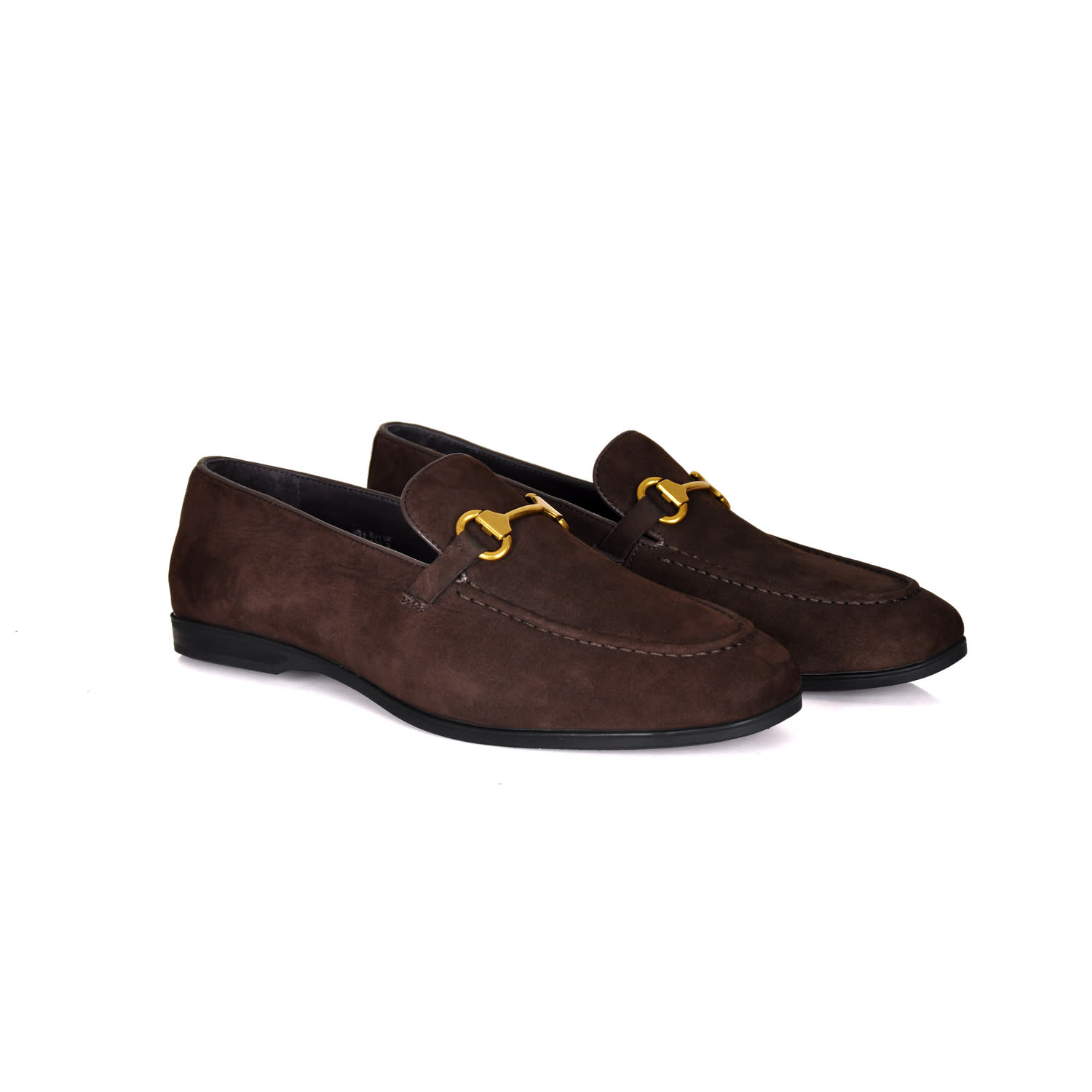 David Wej Men's Brown Lorenzo Suede Loafers - Coffee In Brown