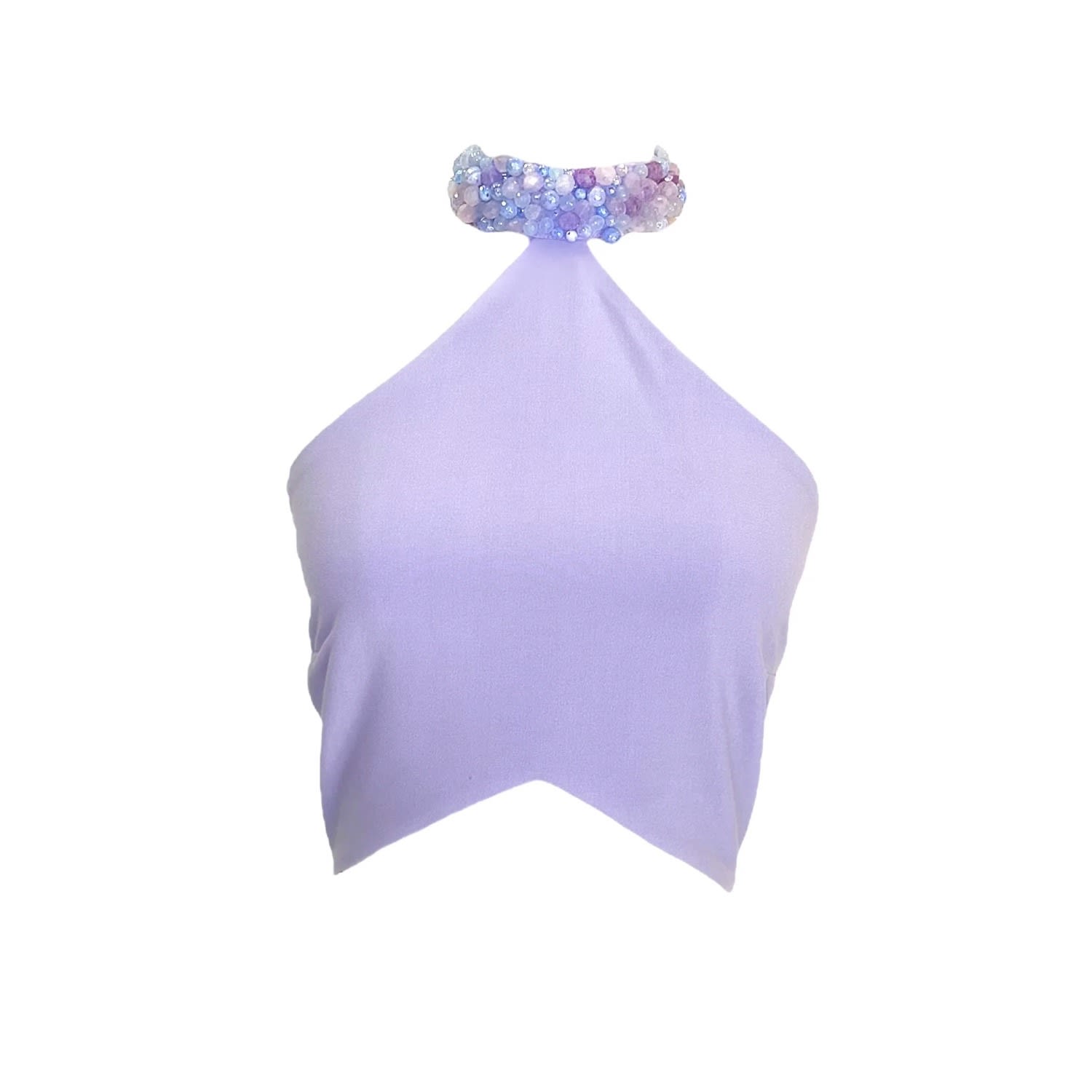 Women’s Pink / Purple Amethyst Crop Top 4Xs Janet Medina Nyc