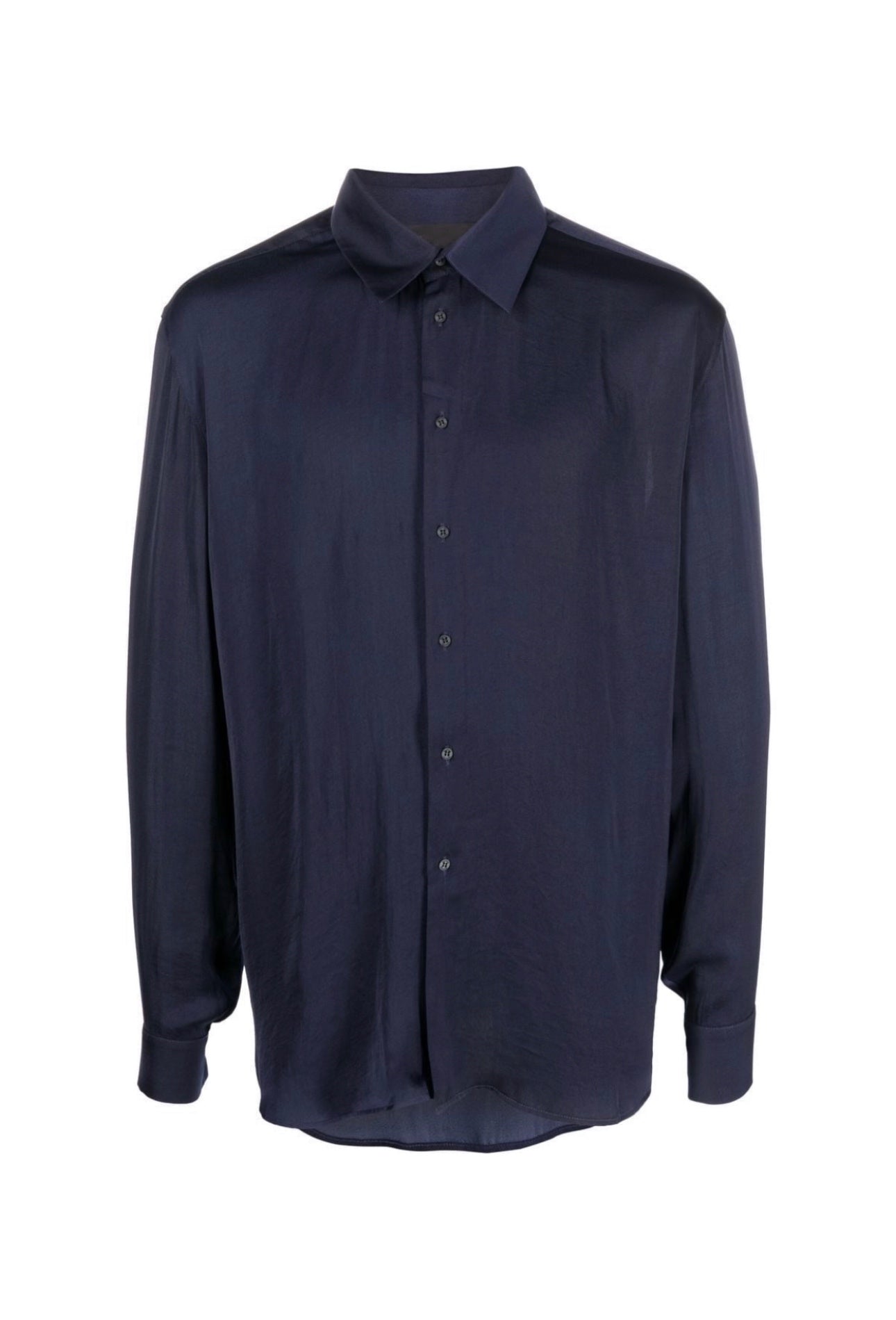 Men’s Blue Basic Navy Regular Shirt Extra Large Tessitura