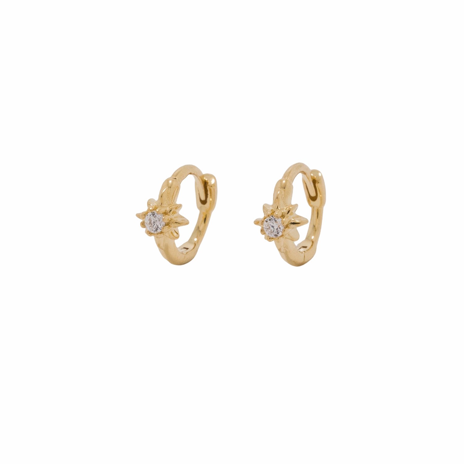 Women’s Cassiopea Gold Huggie Earrings Frida & Florence