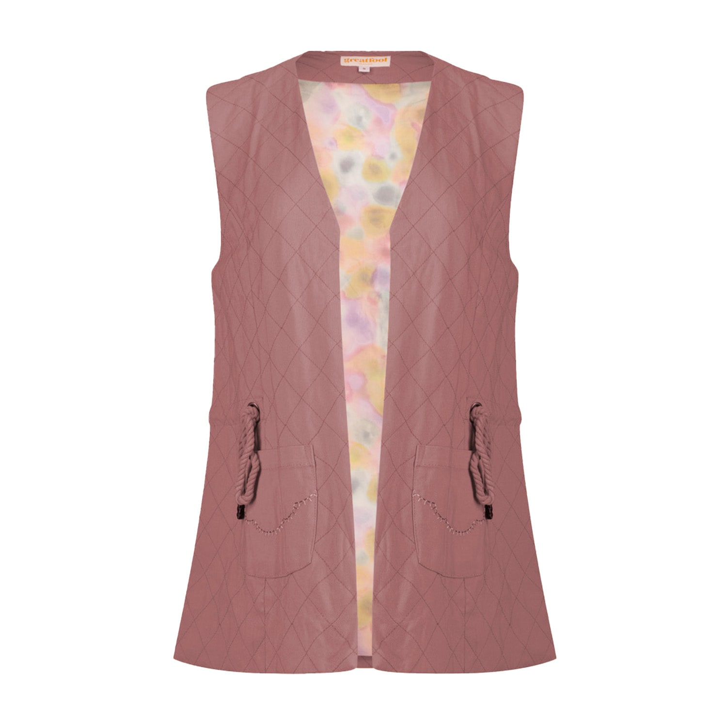 Greatfool Women's Red 24/7 Quilted Vest - Blood Rose In Red