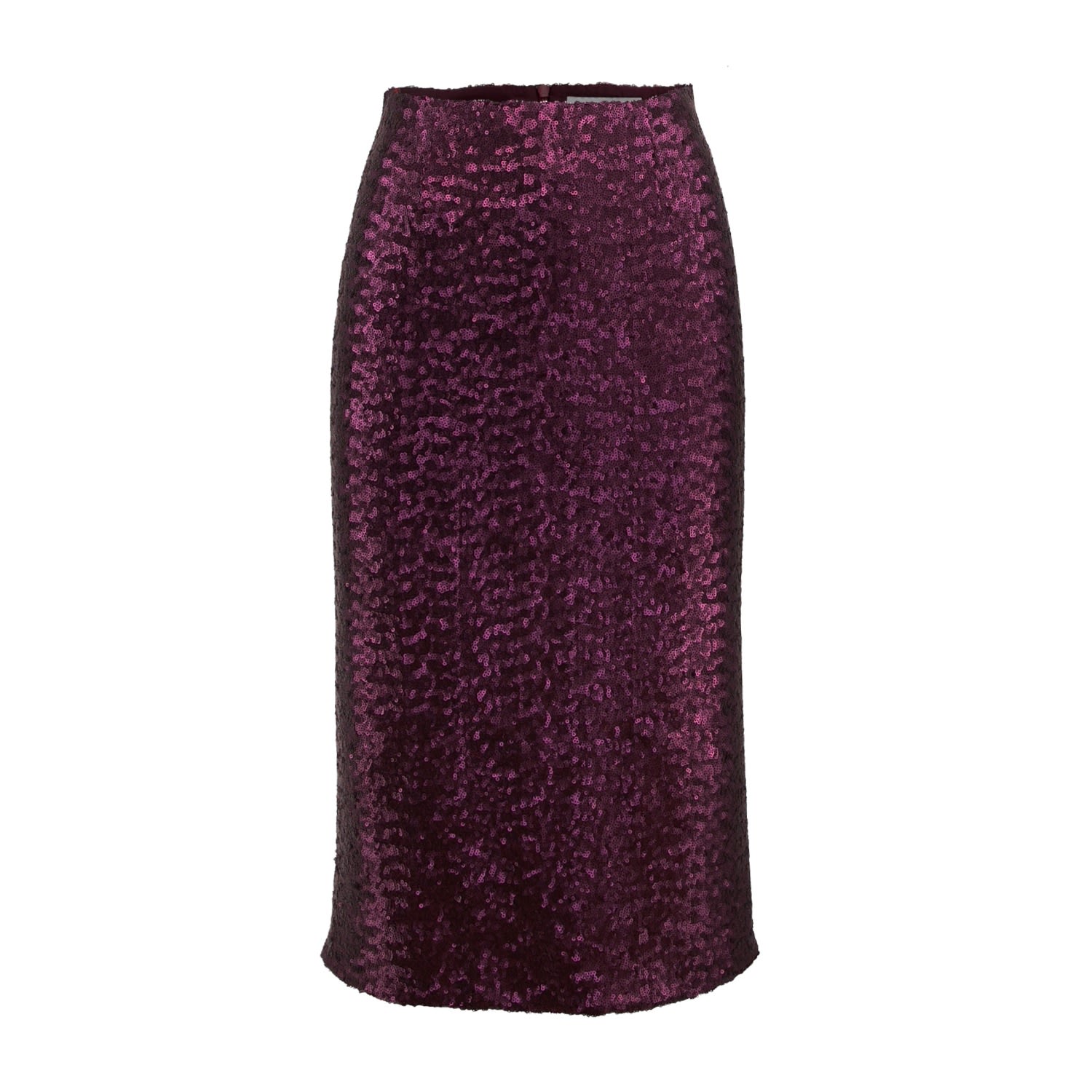 Women’s Pink / Purple Ametyst Sequined Midi Pencil Skirt In Bordeaux Extra Small Noria Anis