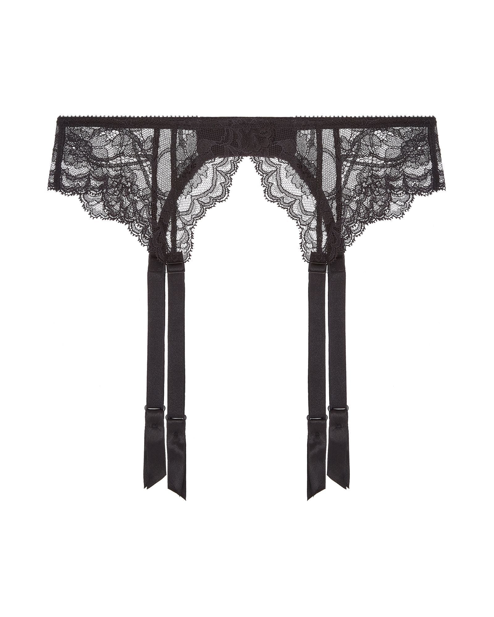 Journelle Women's Black Anais Suspender Belt Noir In Black