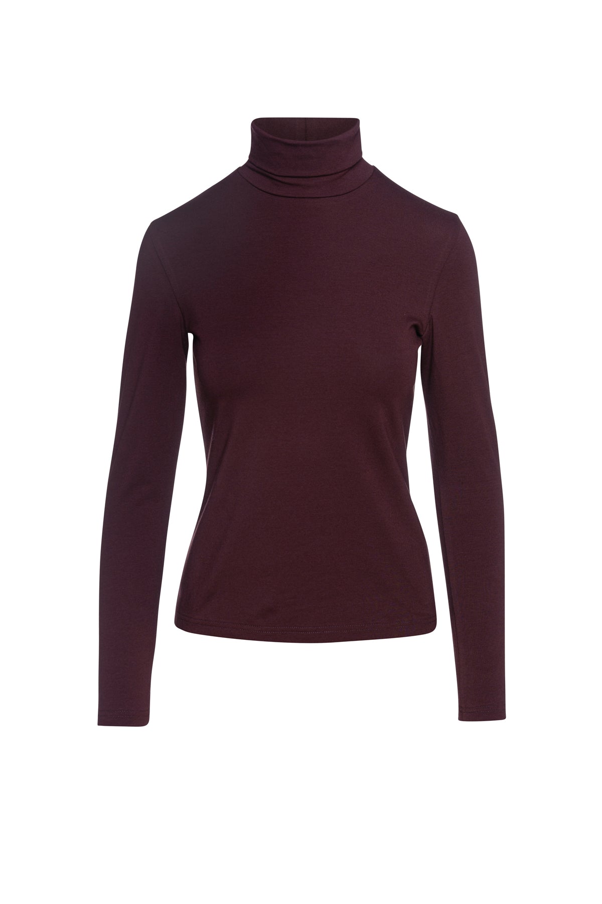 Conquista Women's Pink / Purple Purple Turtle Neck Top By  In Pink/purple