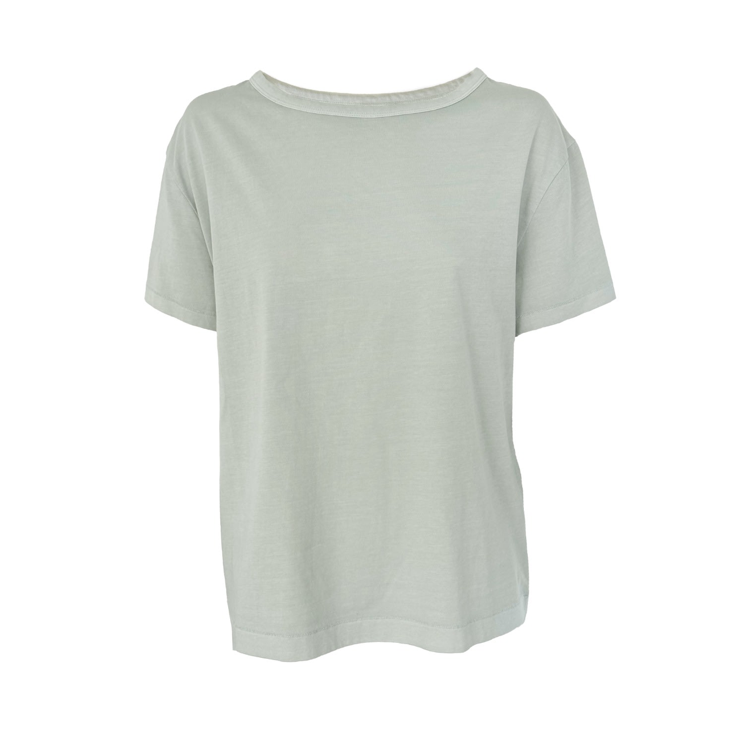 Vænn Women's S/s Boyfriend Crew Tee Silver Dew In Silver