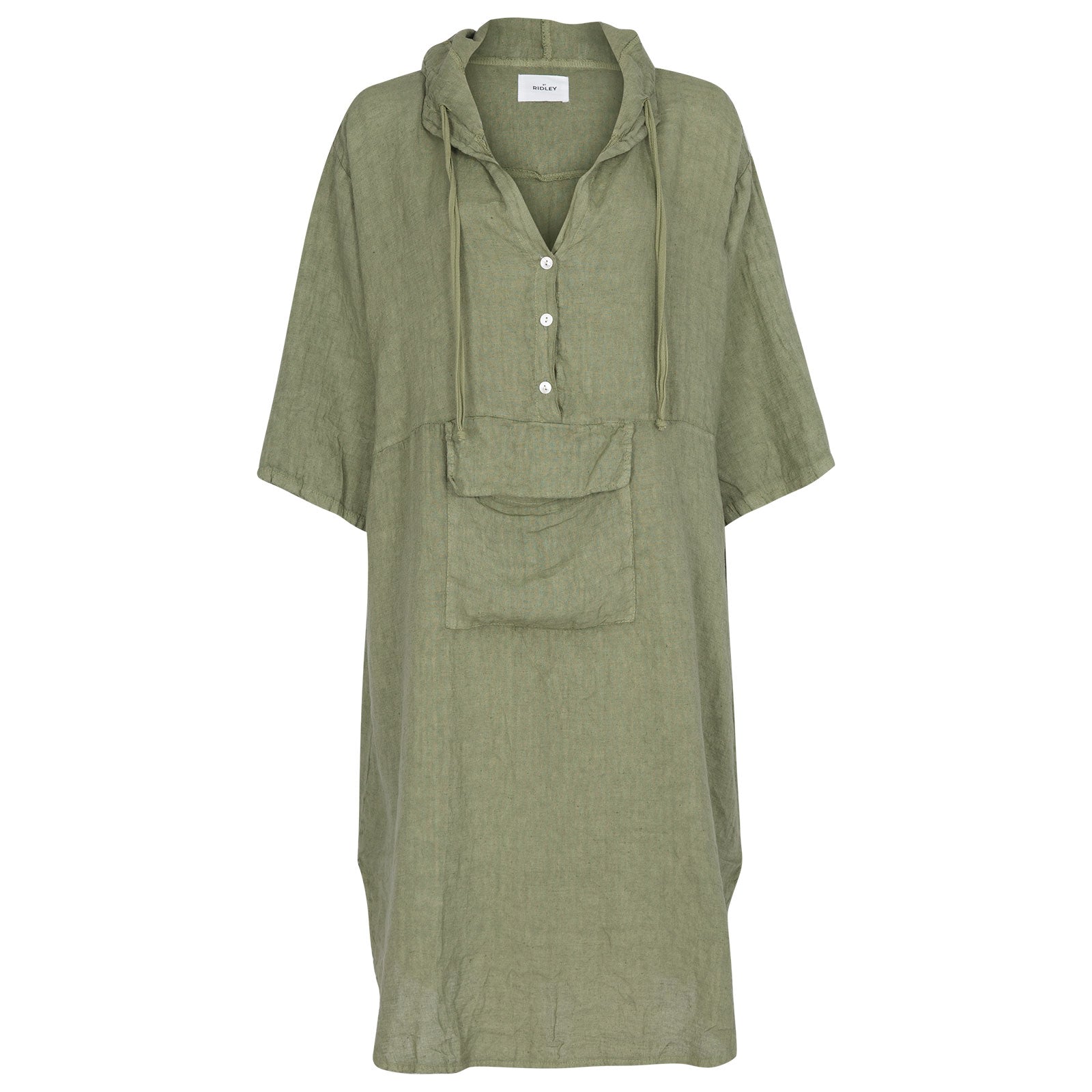 Women’s Green Stephanie Dress Khaki Small By Ridley