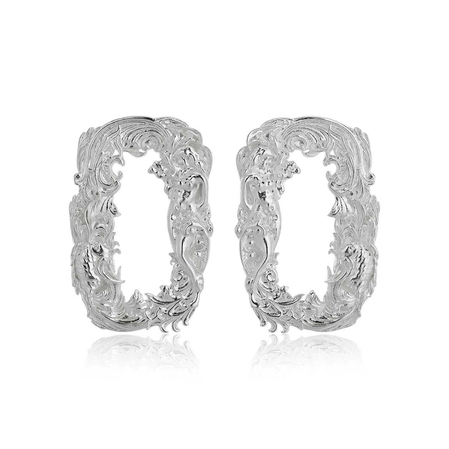 Tiron Women's Silver Juliet Silva Earing