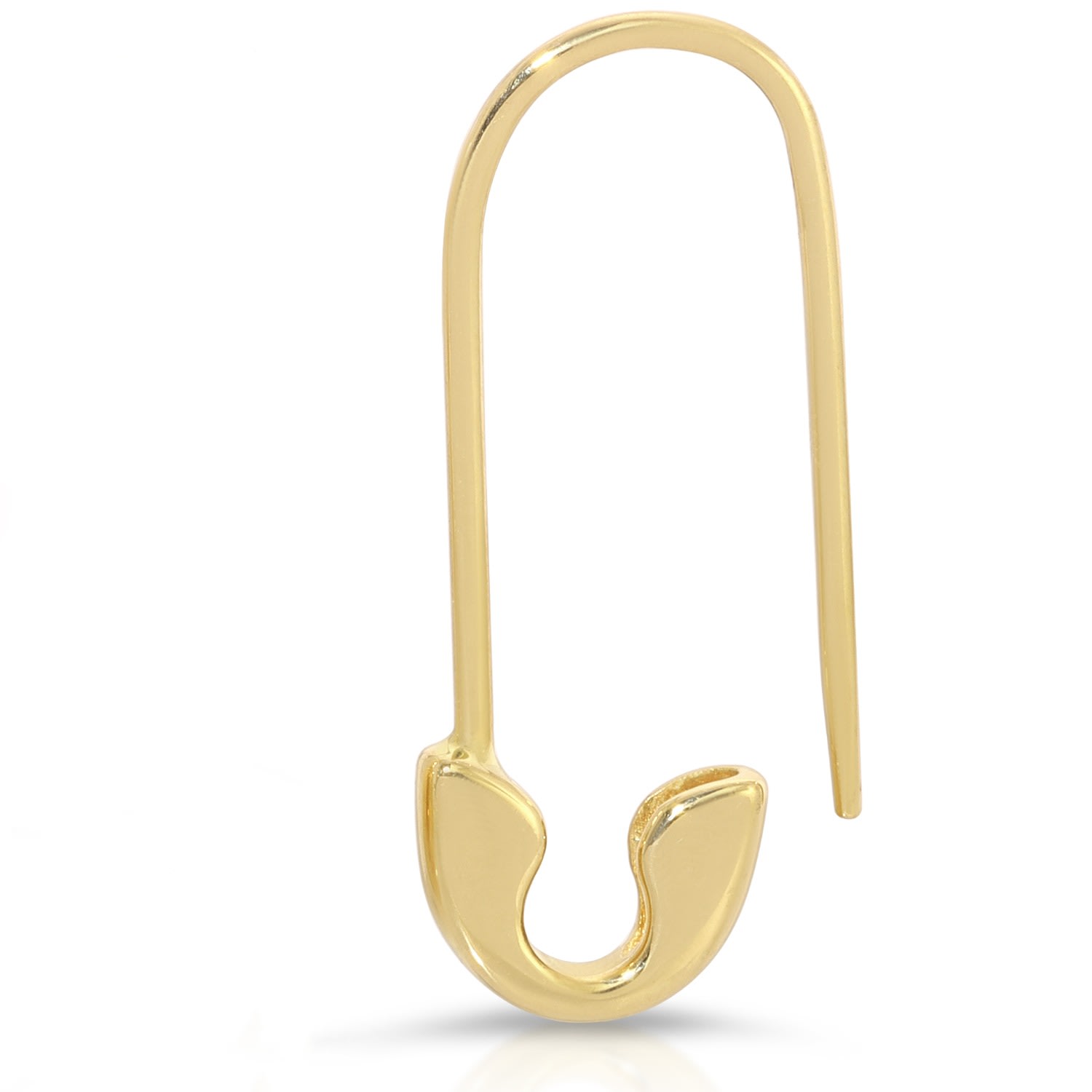 Maya Brenner Women's Gold Safety Pin Earring In Metallic