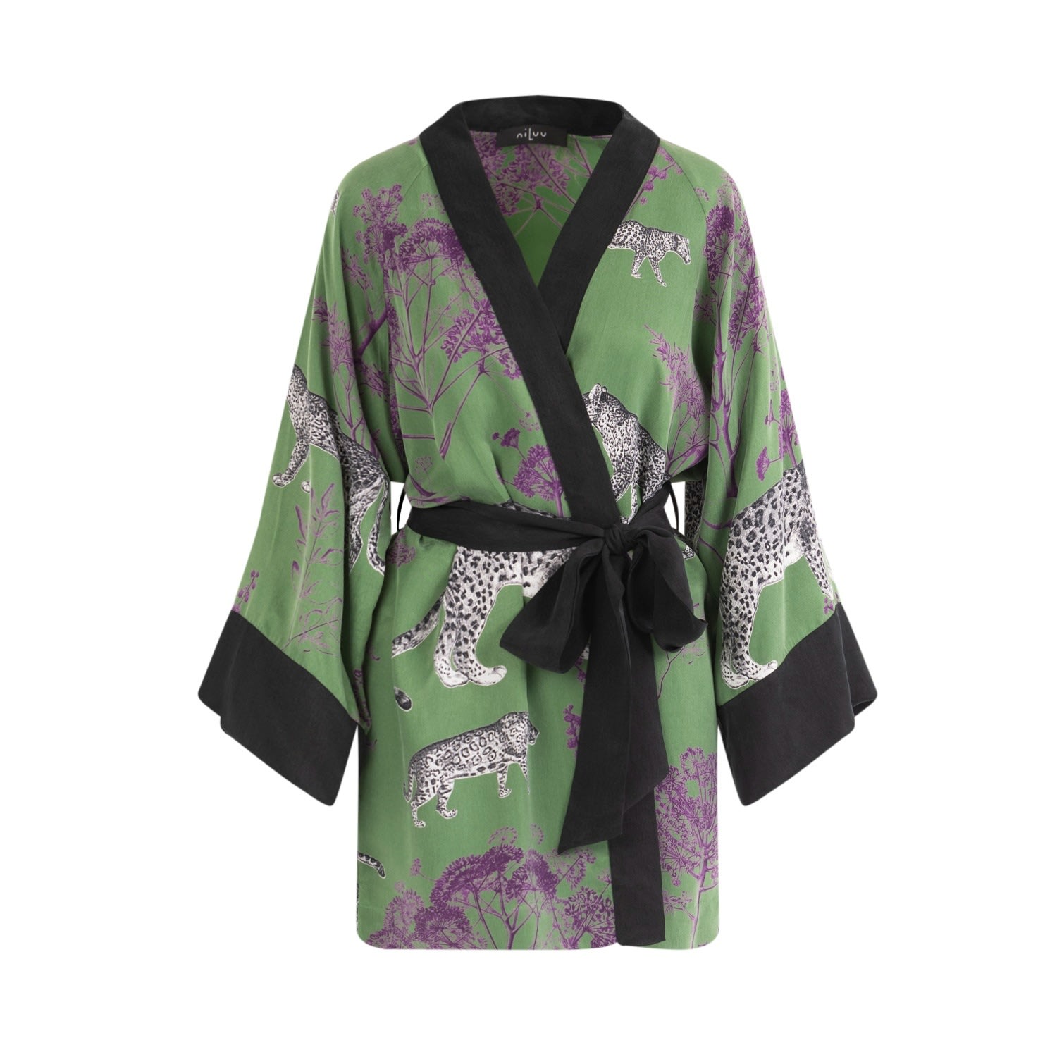 Niluu Women's Lennon Mini Kimono Robe In Multi