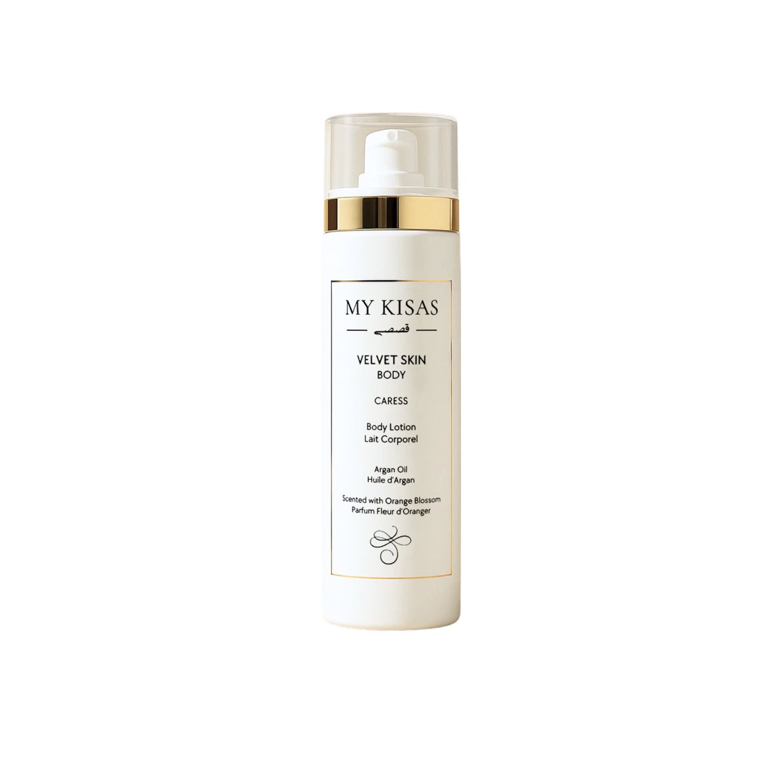 My Kisas White Caress - Body Cream With Argan Oil, Beeswax Scented With Orange Blossom In White