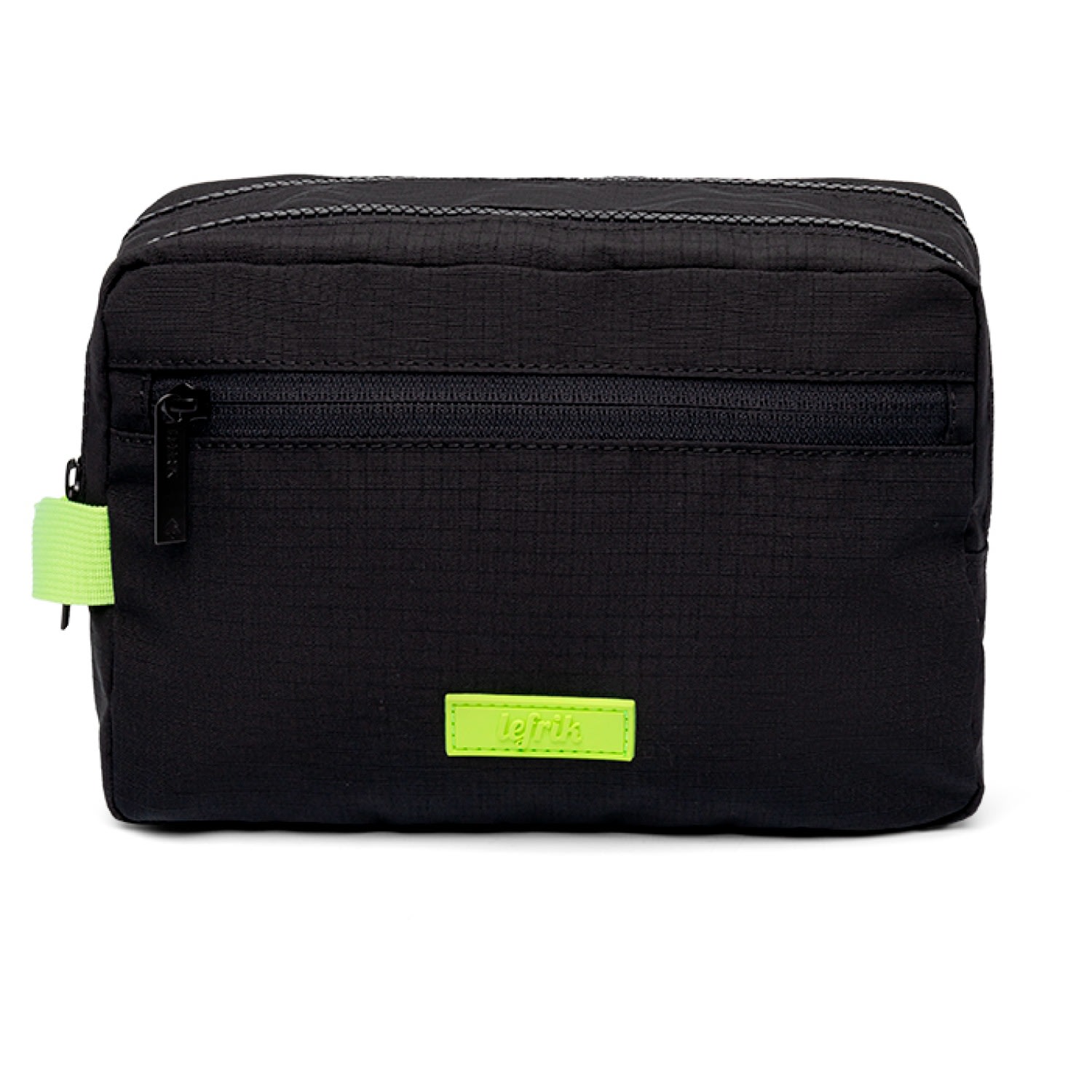 Lefrik Women's Kei Double Washbag Black Lime Vandra