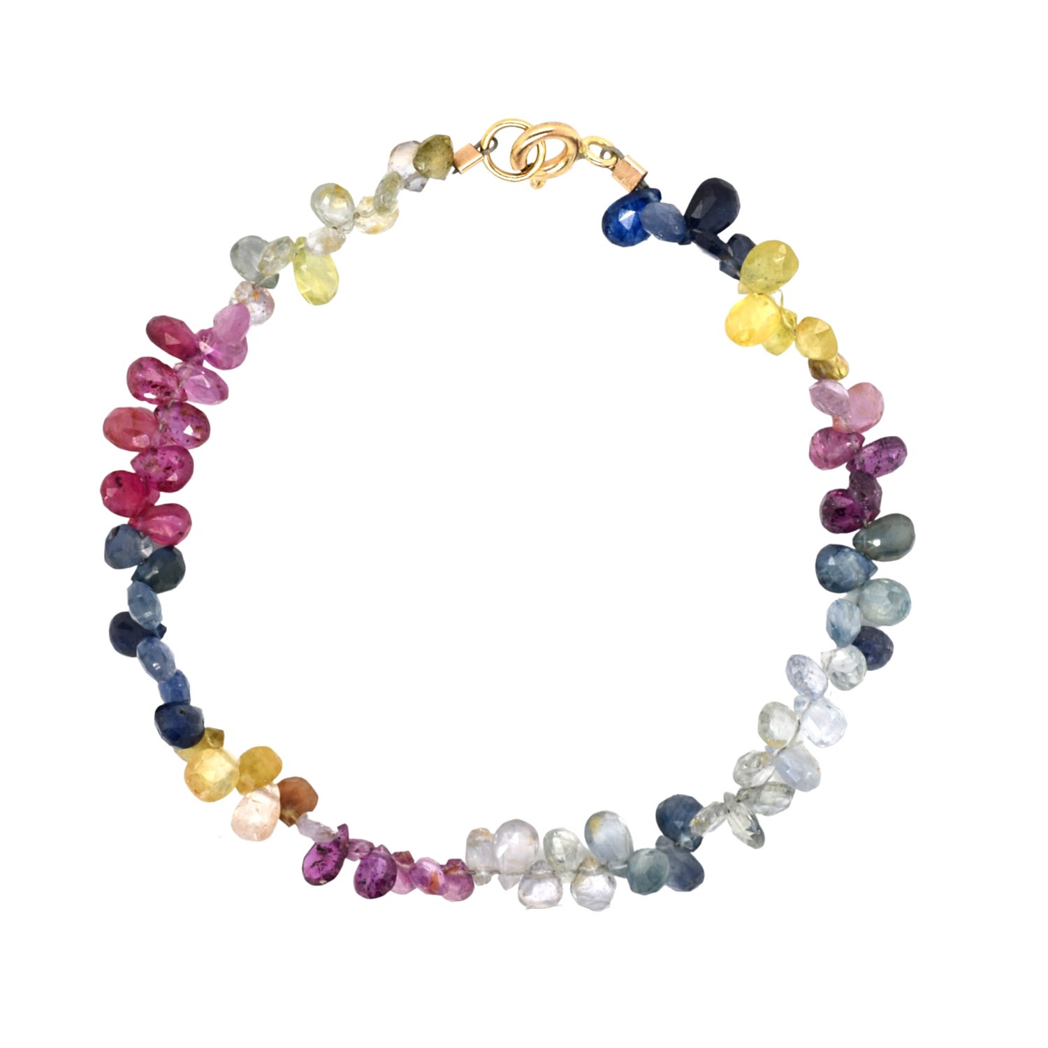 Lori Kaplan Design Women's Multi-color Sapphire Gold Bracelet In Gold