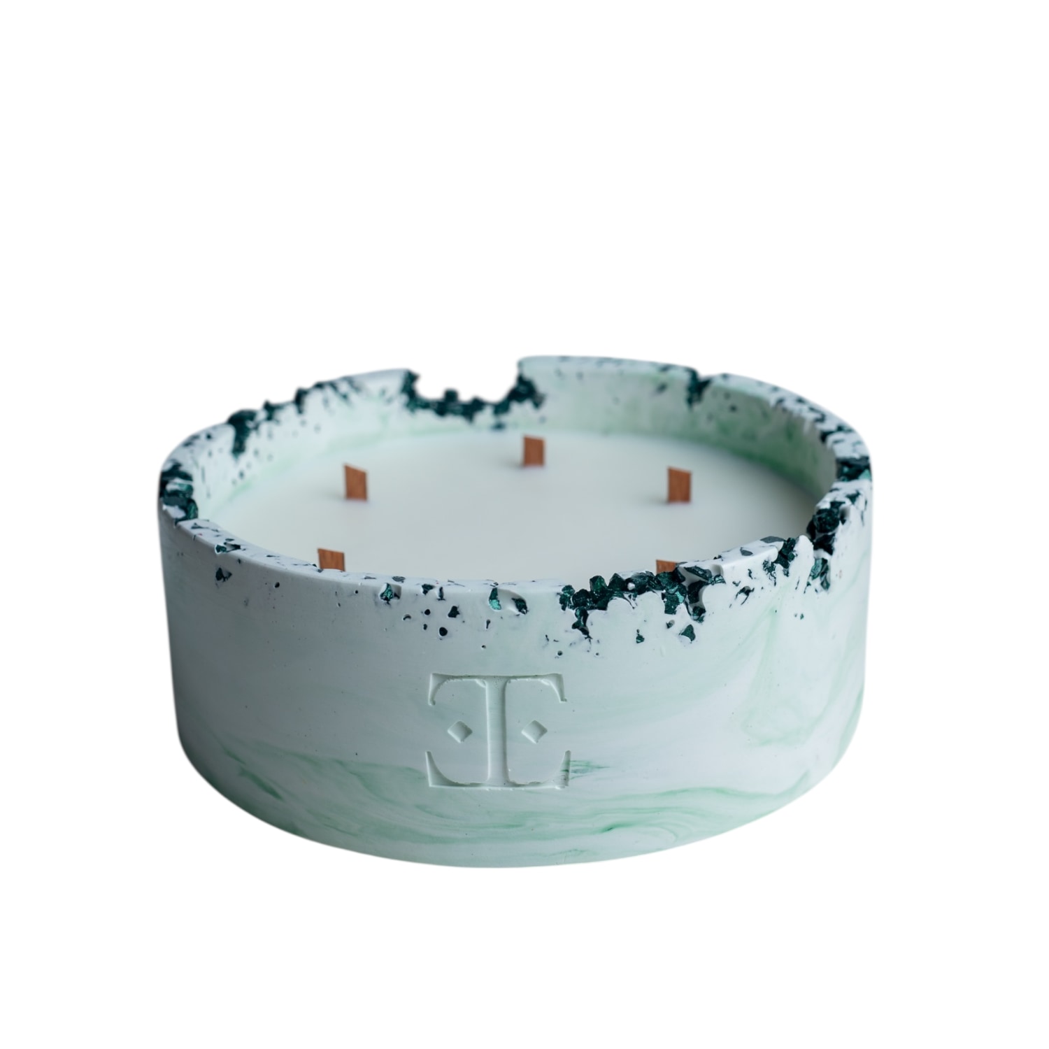 Esti Living Green Luna Collection - Apple Frost Candle In Green