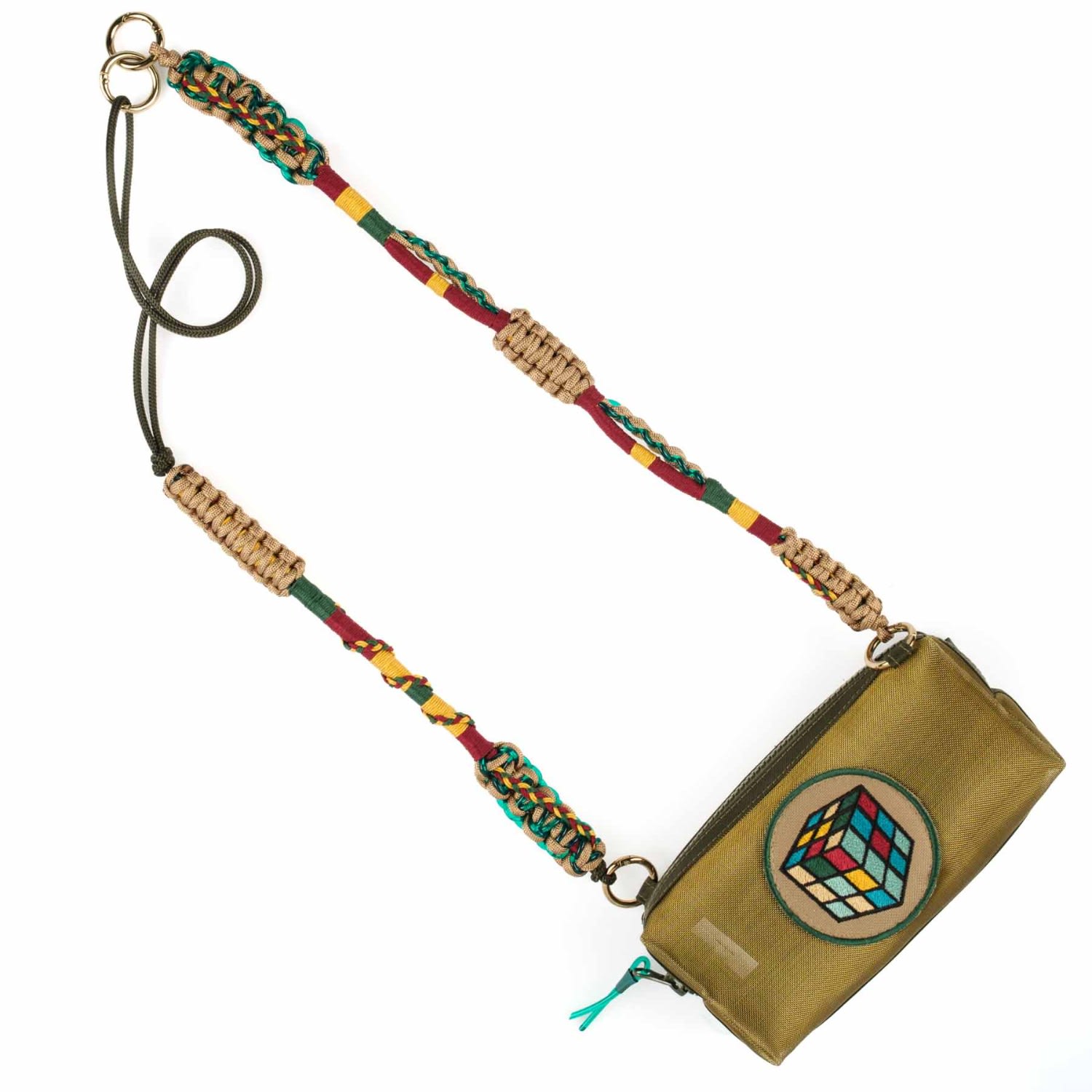 Women’s Gold / Green Retro Phone Bag Happy-Nes