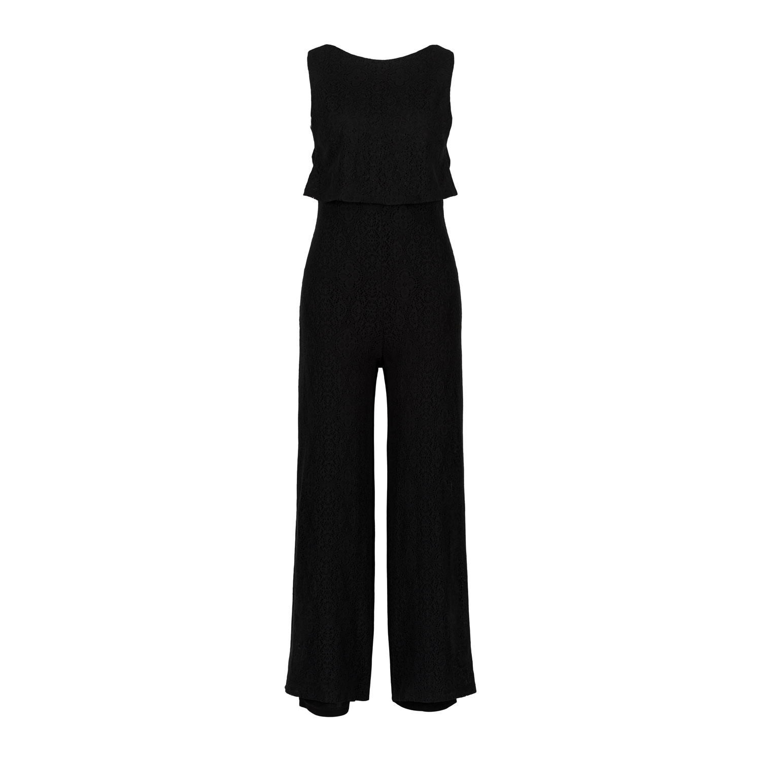 Marianne By Marie Jordane Women's Carla Black Open Back Jumpsuit In Black