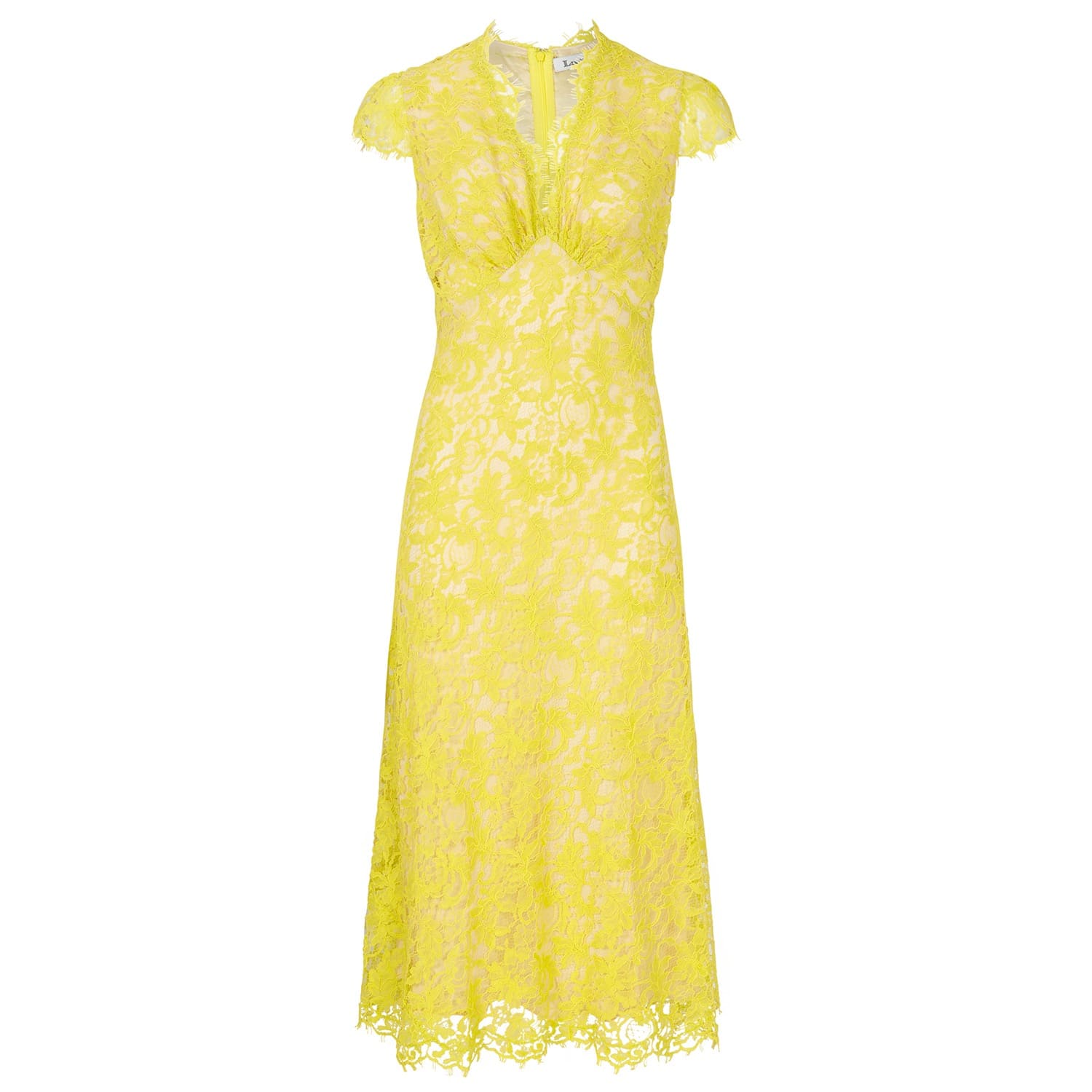 fluro yellow dress