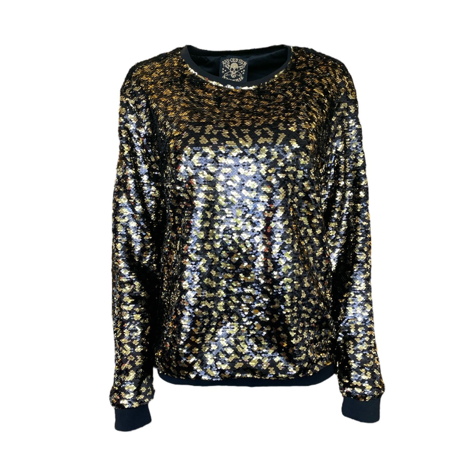 Any Old Iron Gold / Black  Men's Golden Leopard Sweatshirt In Green