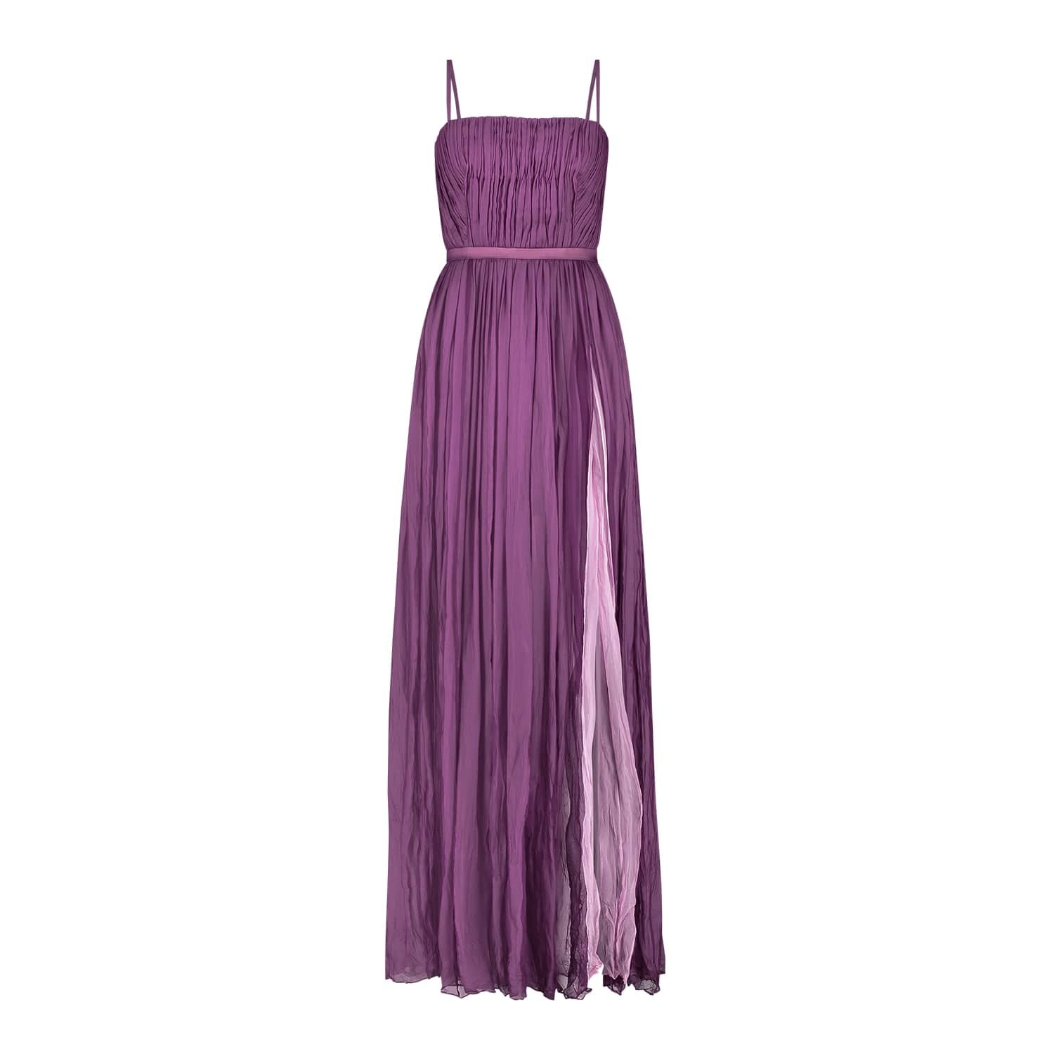 Women’s Pink / Purple Iconic Romantic Silk Indo Western Evening Gown Extra Small Monique Singh