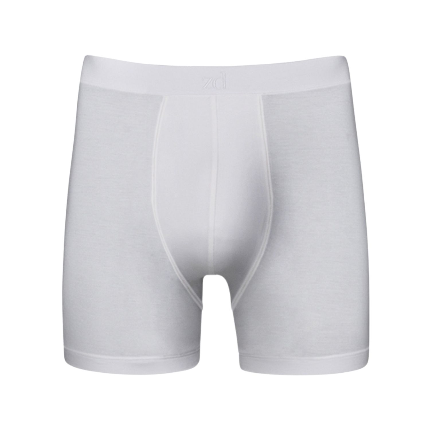 Zd Zero Defects Men's Sustainable Breno Boxer In Modal - Ultra Soft & Breathable - Color White In White