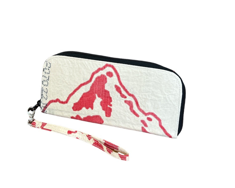Torrain Recycled Bags Women's Red / Neutrals Mountain Network Wallet