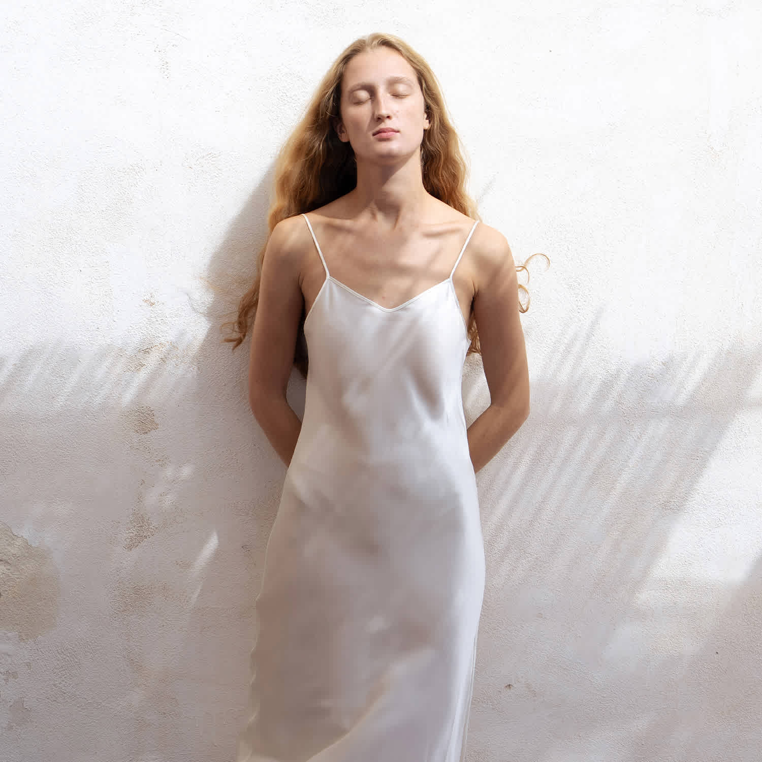 slip white dress Classic Moonshine Perfect for a special occasion Slip Dress Satin Maxi -