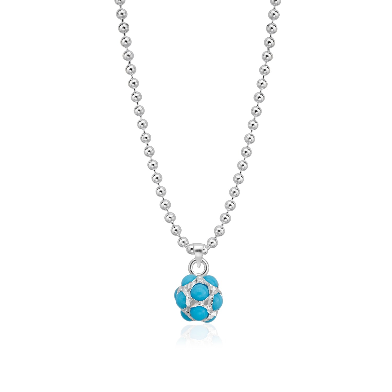 The Pheia Women's Silver Evil Eye Ball Necklace In Silver