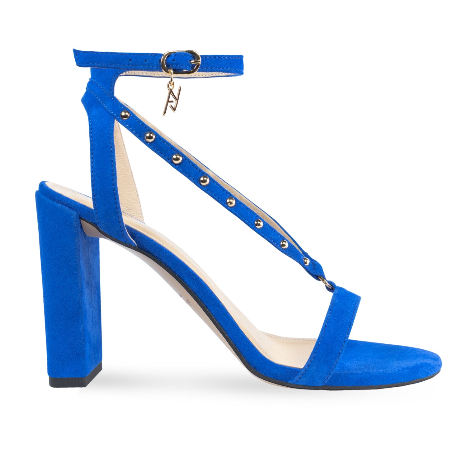 Angelika Jozefczyk Women's Bluette Suede Sandals With Rivets In Blue