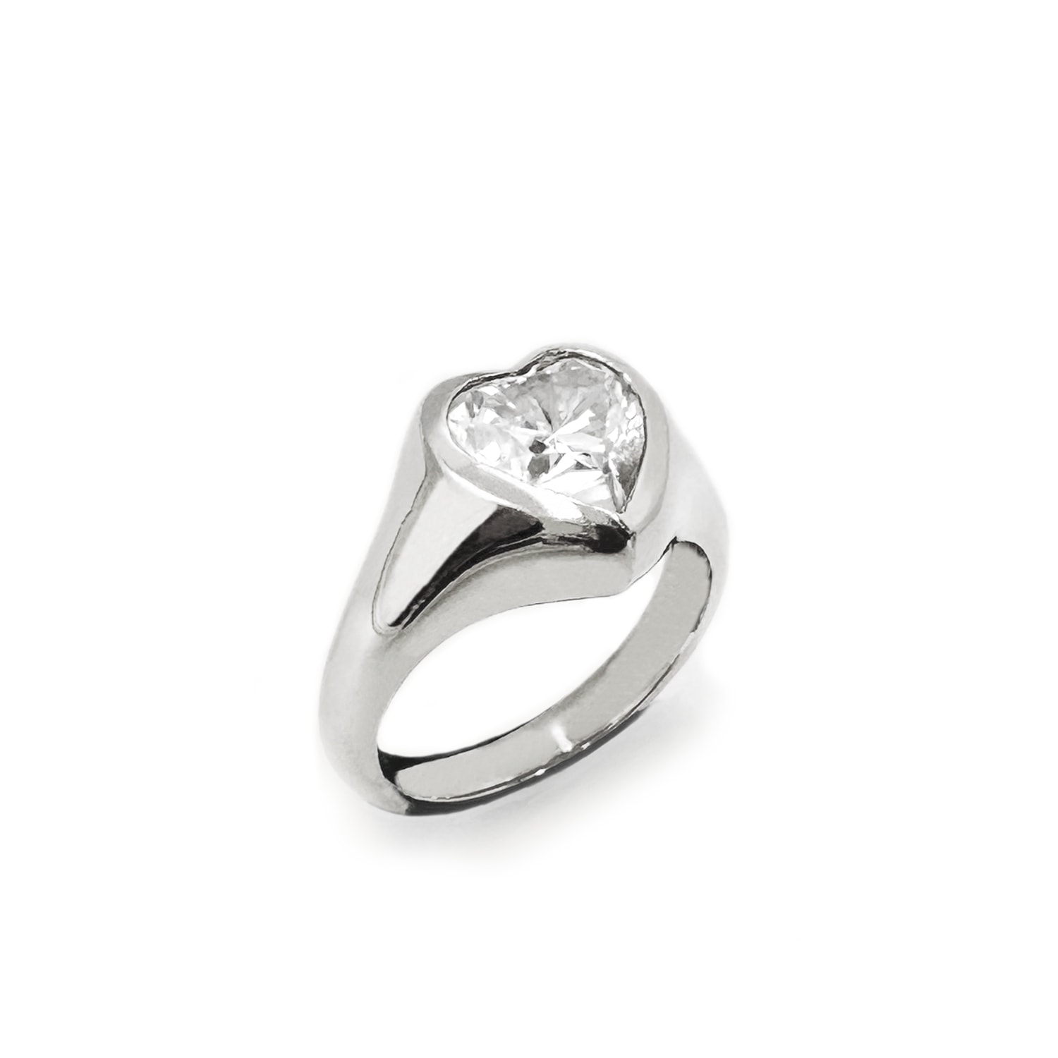 Litzi Women's Silver The Heart In Silver