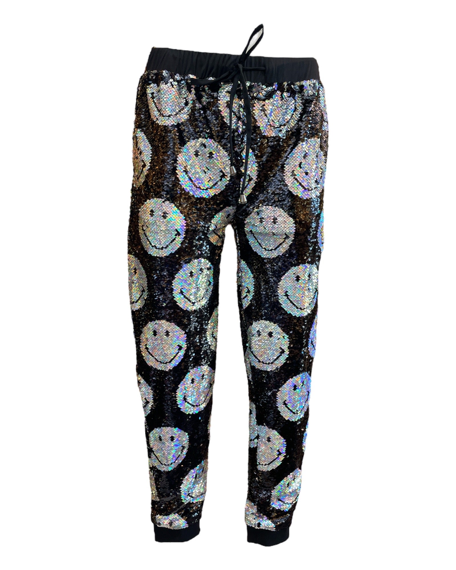 Any Old Iron Women's Black / Silver  X Smiley Iridescent Joggers