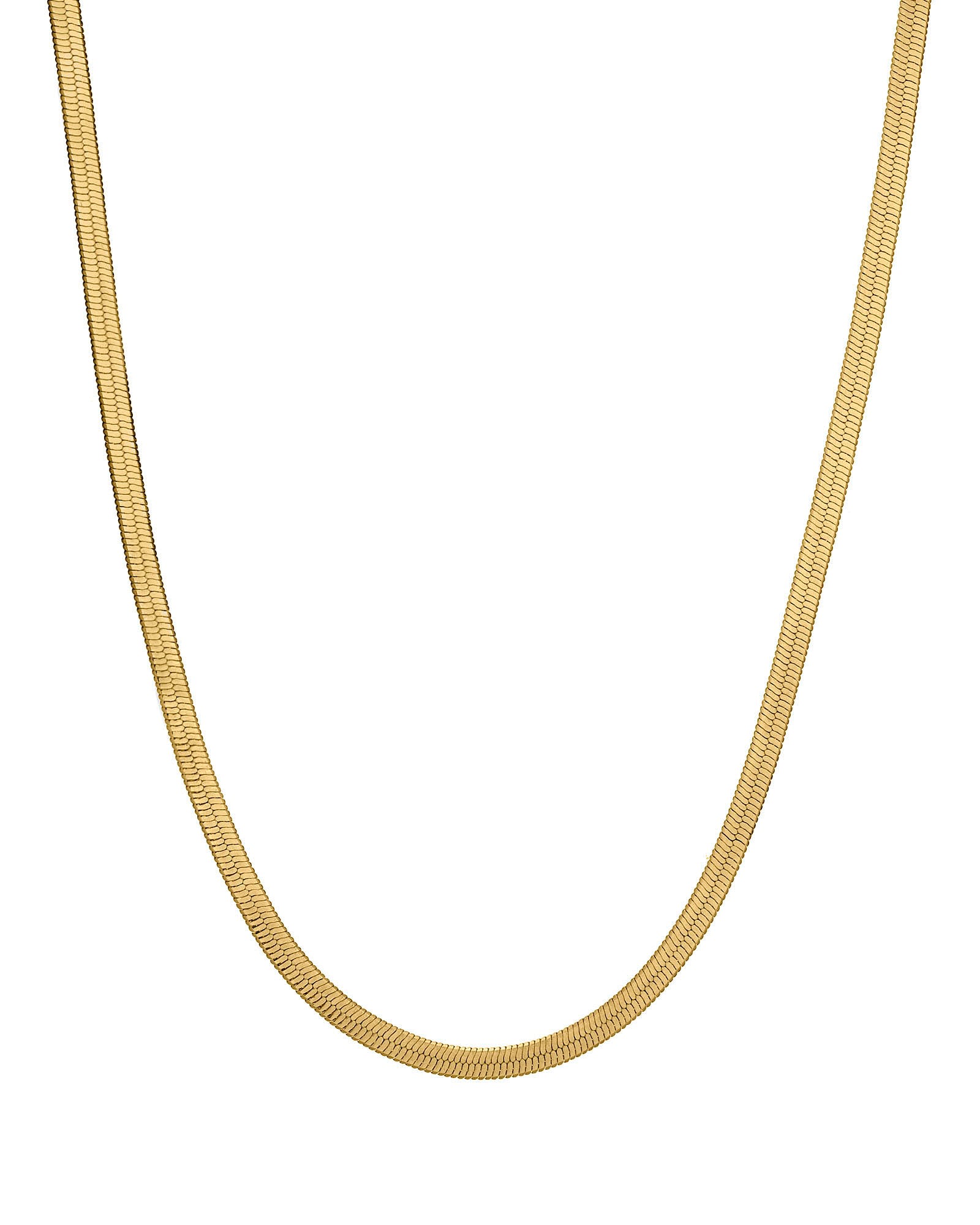 Women’s Fine Gold Herringbone Necklace - Jw Crystals and Co