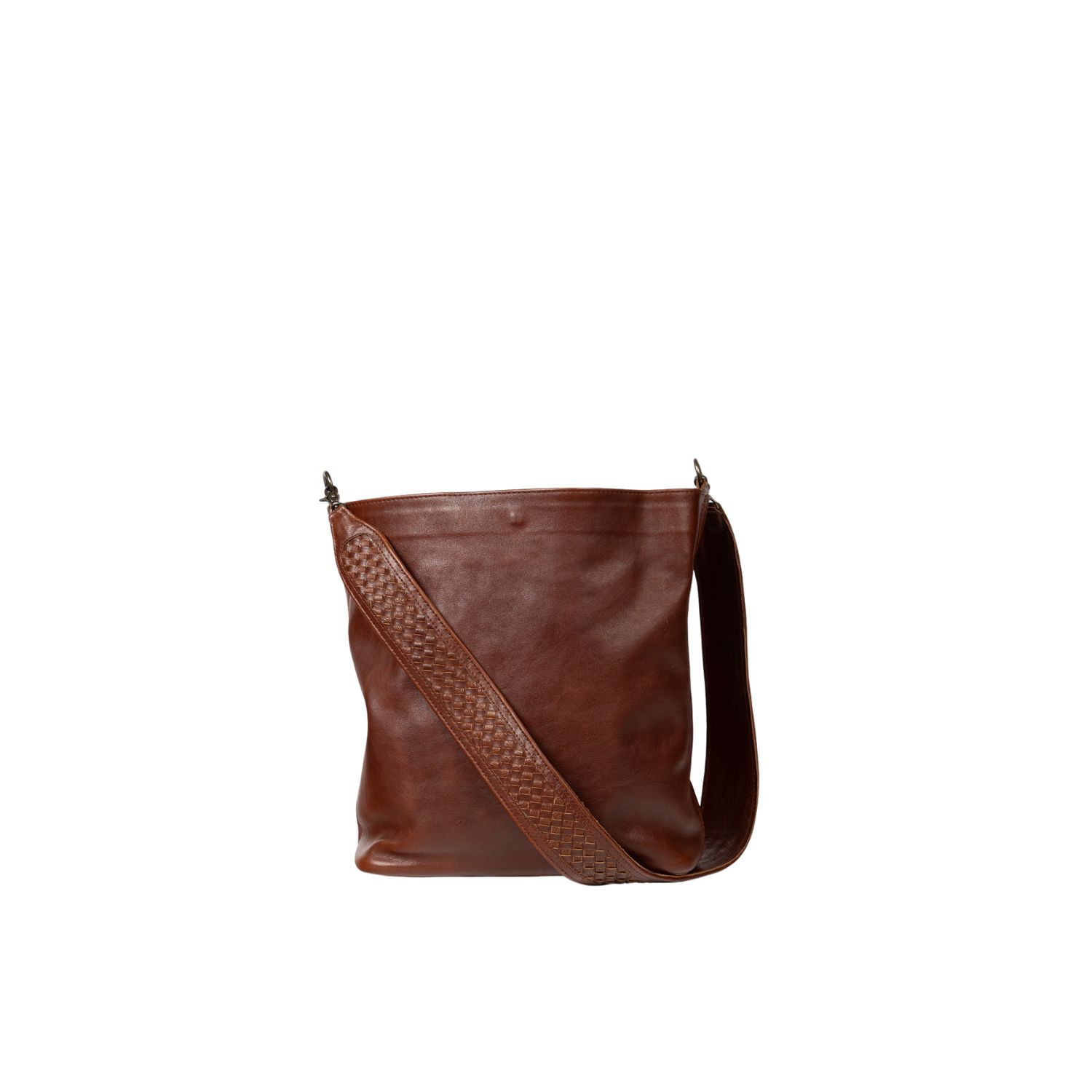 Leather Tote Bag Brown | Deux Mains | Wolf & Badger