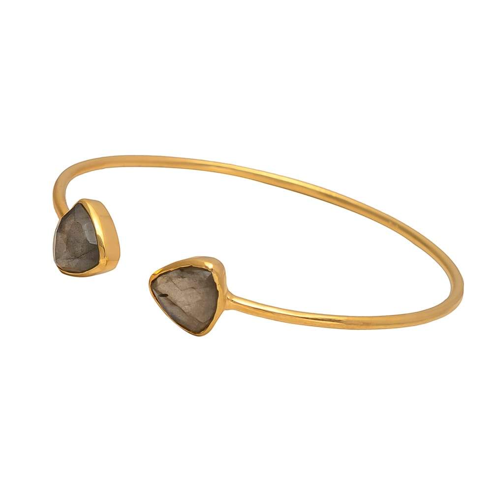 Women’s Gold / Brown Charli Cuff Labradorite Somya London