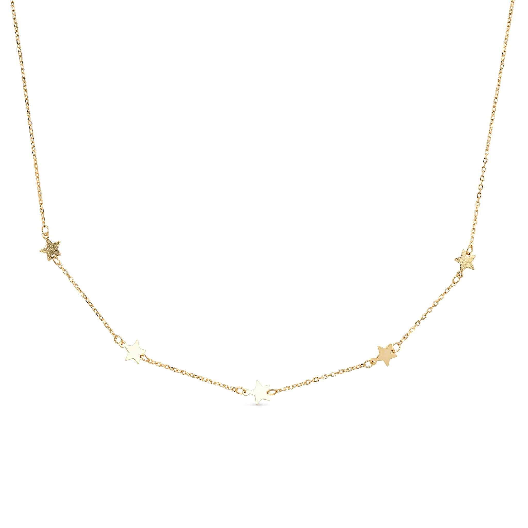 Women’s Dainty Gold Star Choker Elk & Bloom - Everyday Fine Jewellery