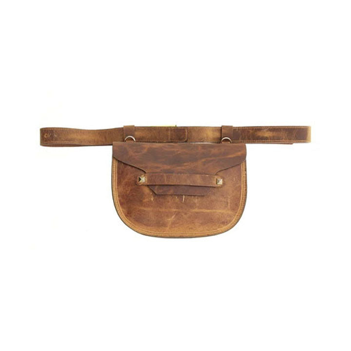 Women’s Belt Bag - Distressed Brown Small Maison Eli