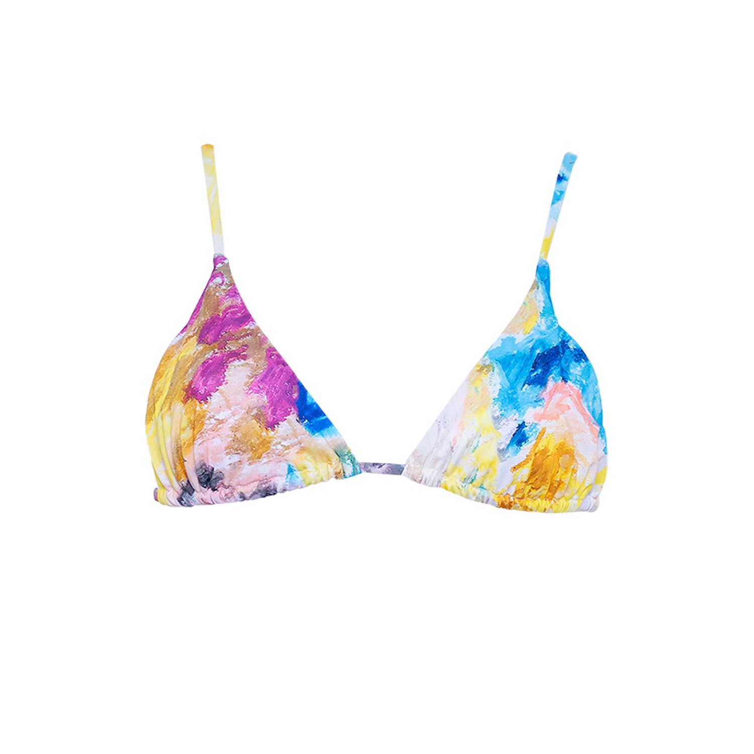 Aulala Paris Women's Aulala X Fuchsia - Art Triangle Top - Helio - Multicolour In Pink