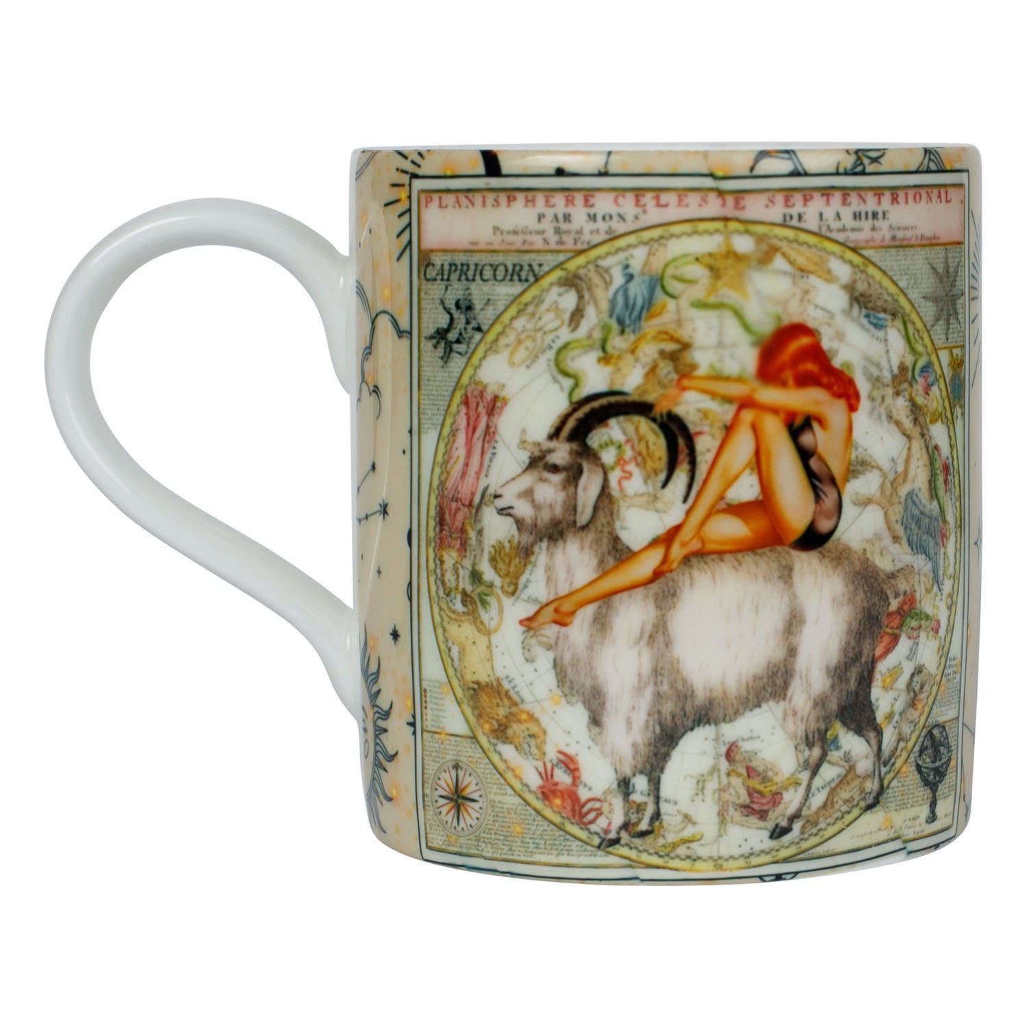 Gold Capricorn Zodiac Bone China Mug Myrtle & Mary