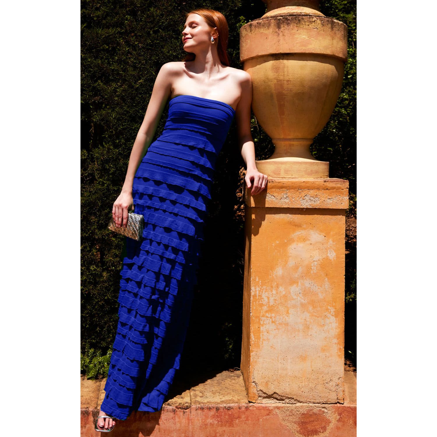 Maddison Dress In Sapphire | SACHA DRAKE | Wolf & Badger