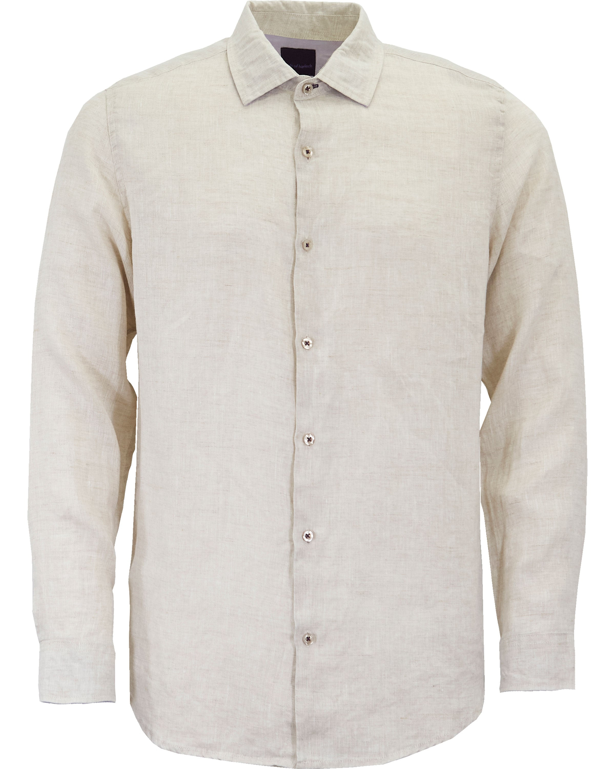 Lords Of Harlech Men's Neutrals Laurent Linen Shirt - Natural