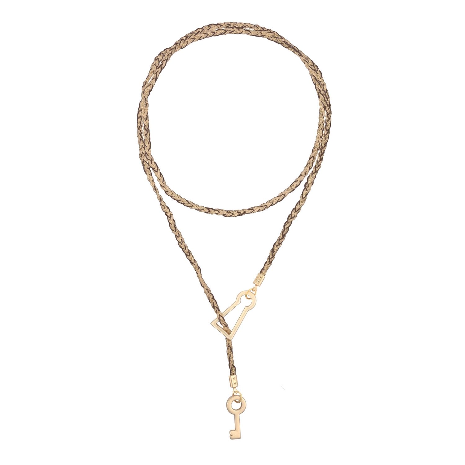 Bianca Resortwear Women's Gold / Brown Livia Necklace In Chestnut In Brown