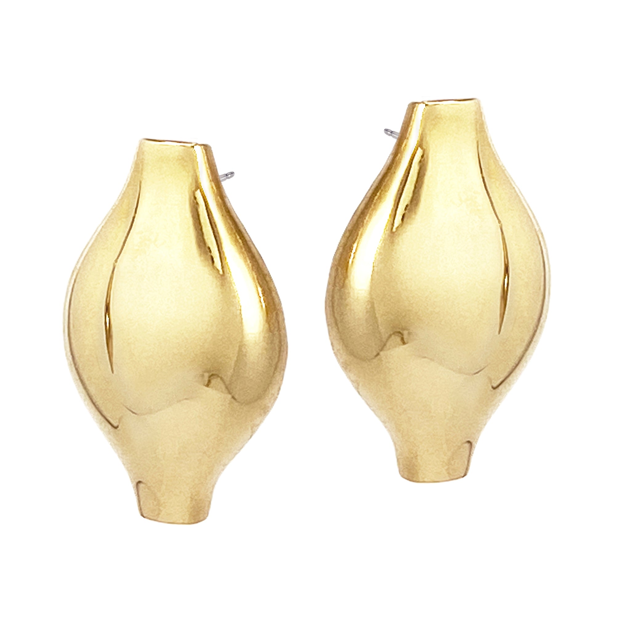 Women’s Amphora Studs - Gold Biko